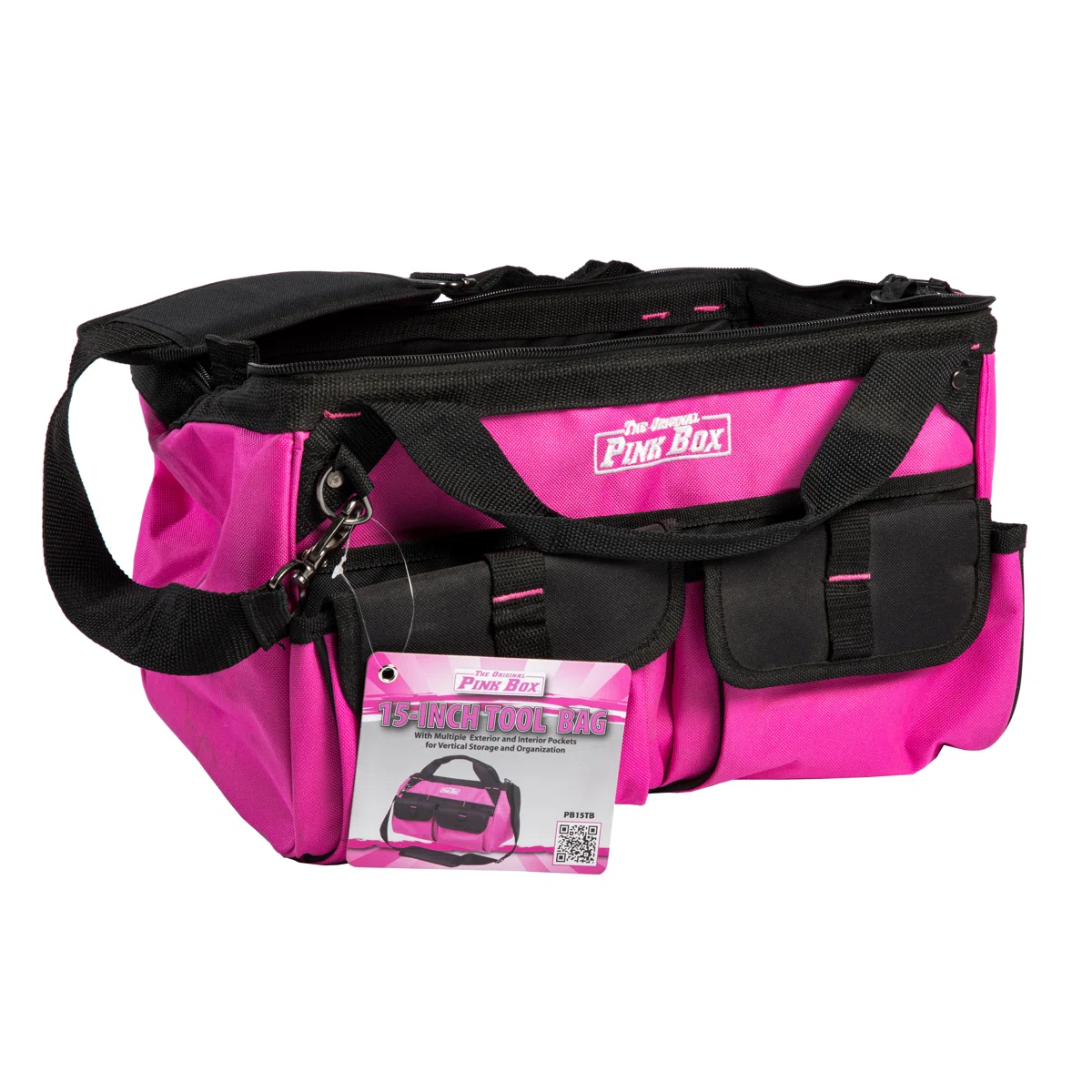 15" Multi-Purpose Bag with Zipper and Shoulder Strap - Image 2